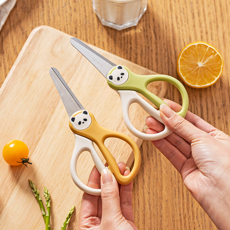 パンダ型ハサミ｜食品用ステンレス・ベビー用・携帯便利・離乳食用・肉専用・モダンなデザイン|undefined
