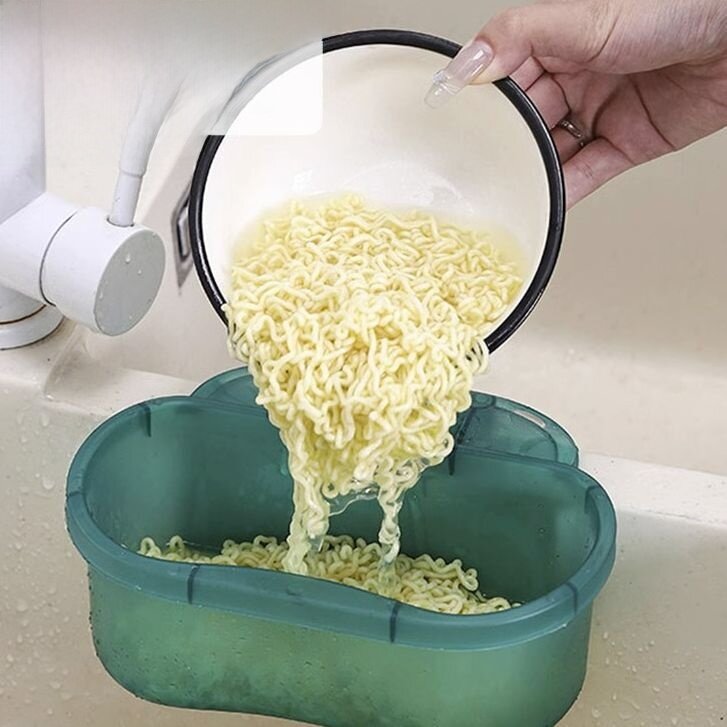 水切りバスケット｜吊り下げ可能・キッチン用・ハイパー・ゴミフィルター・果物・野菜用・洗浄バスケット・シンク用収納ラック|undefined