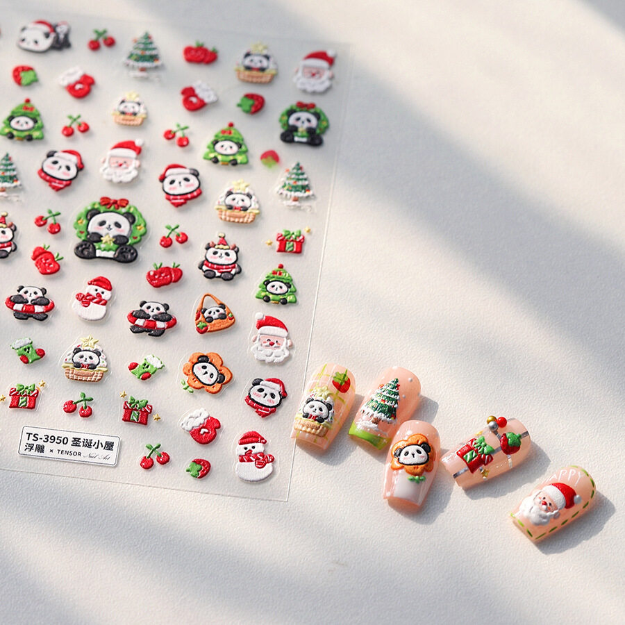 ネイルステッカー｜ネイルシール・クリスマス・パンダ・雰囲気・プロ・可愛い・ギフト|undefined
