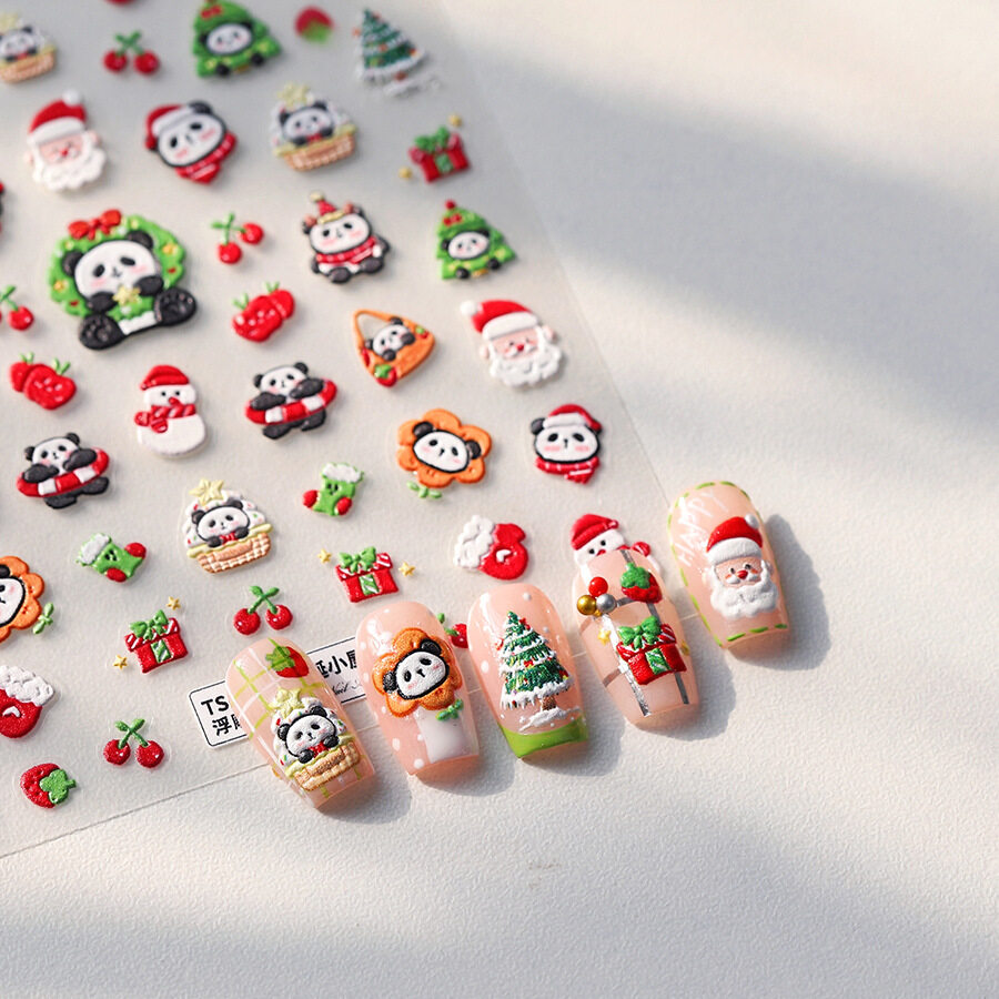 ネイルステッカー｜ネイルシール・クリスマス・パンダ・雰囲気・プロ・可愛い・ギフト|undefined