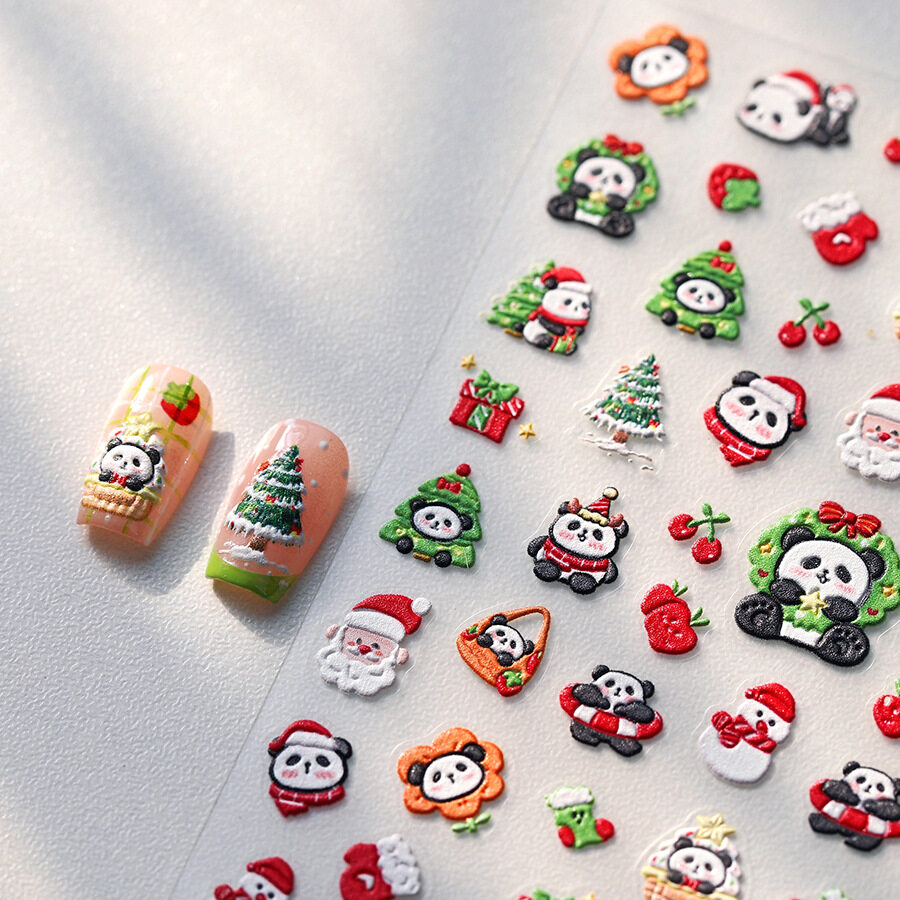 ネイルステッカー｜ネイルシール・クリスマス・パンダ・雰囲気・プロ・可愛い・ギフト|undefined
