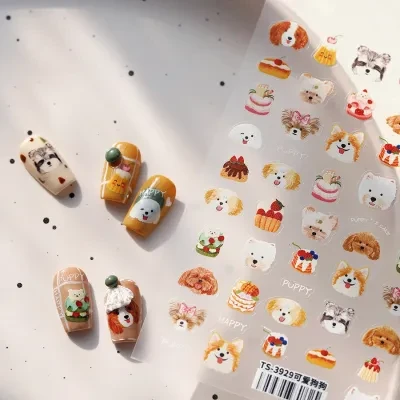TENSOR NAIL ネイルステッカー｜ネイルシール・猫・カートゥーン・可愛い・犬・インスタ風・ネイルアート