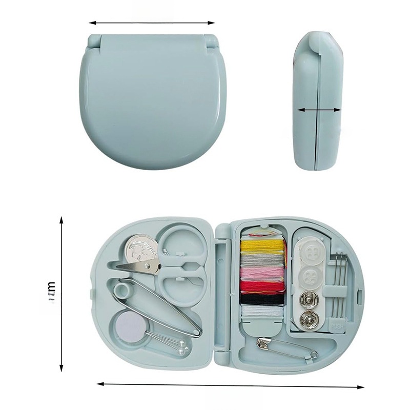 ソーイングセット｜裁縫道具セット・6色縫い糸あり・携帯式・家庭用・シンプル・小型|undefined