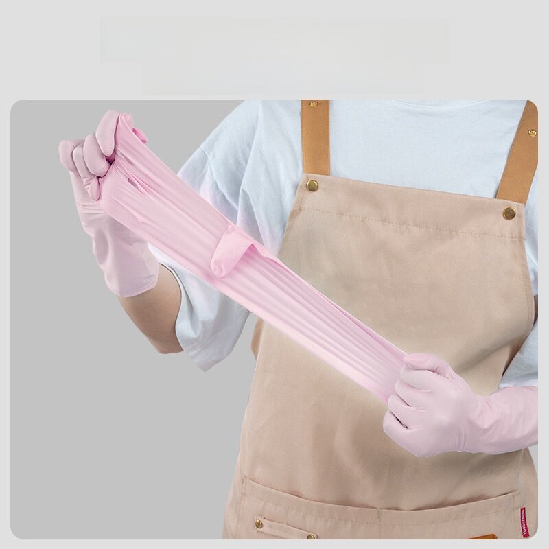 使い捨て手袋｜キッチン用・家事用・洗い物用・丁腈手袋・耐久性・使い捨て・ロングタイプ・抽出式・女性用|undefined