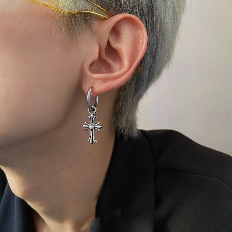 ピアス｜アクセサリー・人気・メンズ・クロス・デザイン感・ユニセックス|undefined