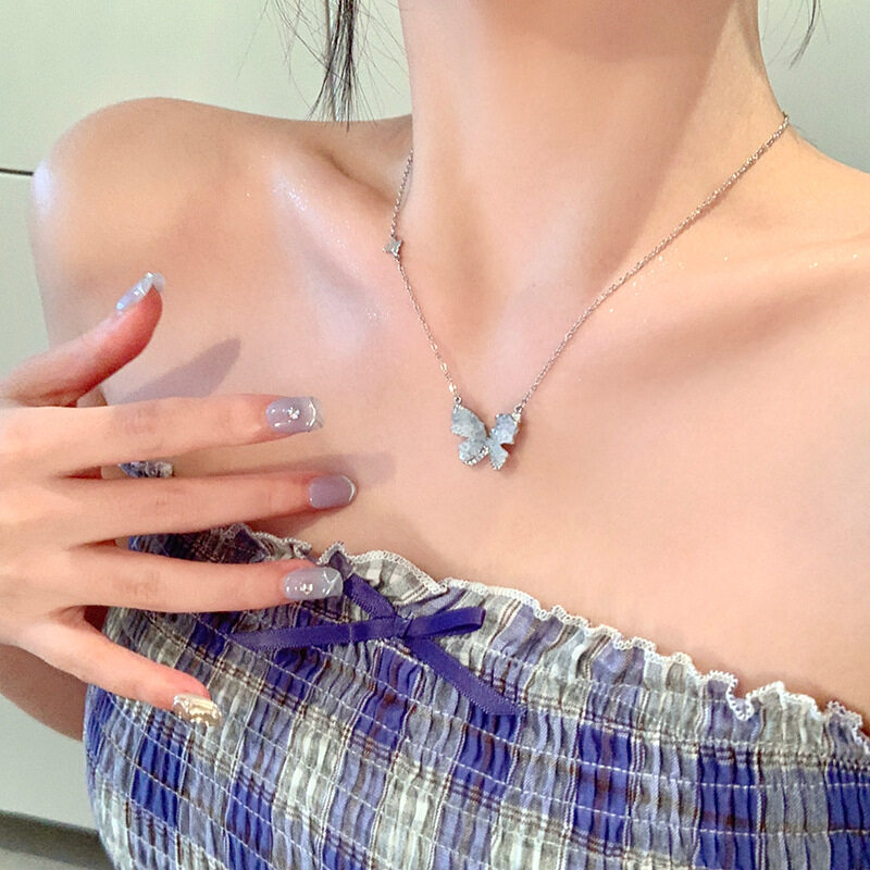 ネックレス｜アクセサリー・蝶・人気・シンプル・通勤・セーター用|undefined