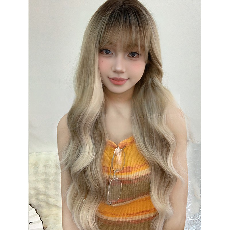 ロングウィッグ｜シーラキャット・大きなウェーブ・ロリータスタイル・ファッション・カール・フルヘッド・リアルな頭皮|undefined