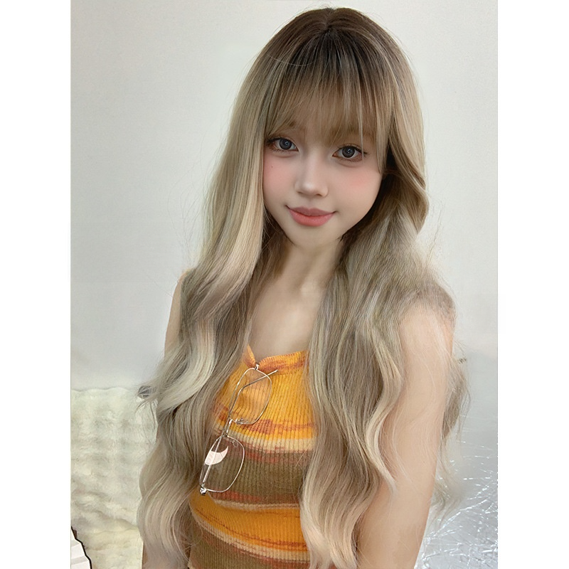 ロングウィッグ｜シーラキャット・大きなウェーブ・ロリータスタイル・ファッション・カール・フルヘッド・リアルな頭皮|undefined