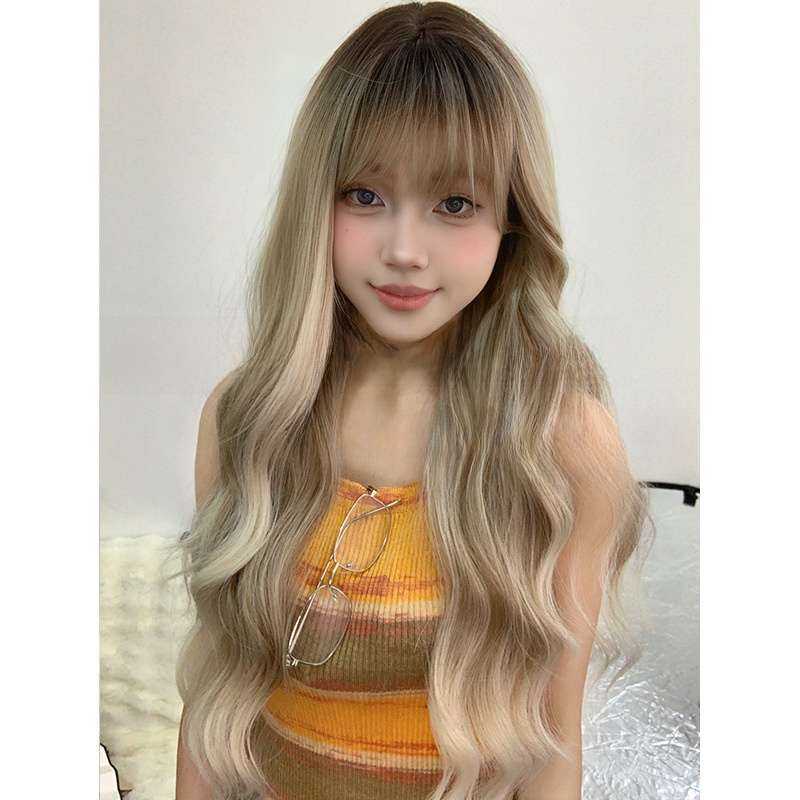 ロングウィッグ｜シーラキャット・大きなウェーブ・ロリータスタイル・ファッション・カール・フルヘッド・リアルな頭皮|undefined