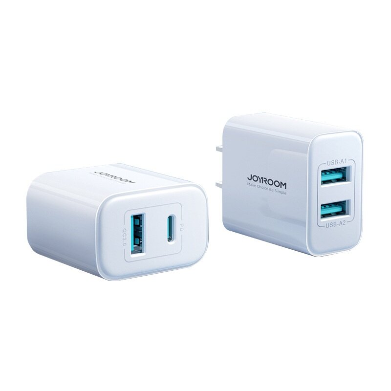【Jayroom】 USB デュアルポート 10.5W 充電ヘッド、Apple および Android スマホに適しています|undefined