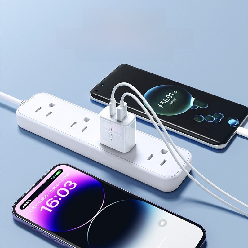 【Jayroom】 USB デュアルポート 10.5W 充電ヘッド、Apple および Android スマホに適しています|undefined