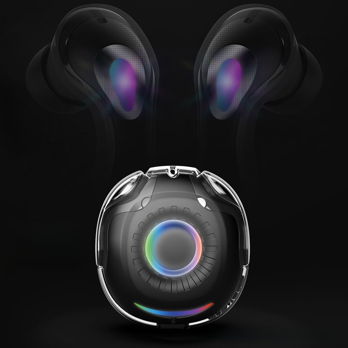 ワイヤレスBluetoothイヤホン｜透明・長時間継続利用バッテリー・高音質・スポーツ・リラックス|undefined