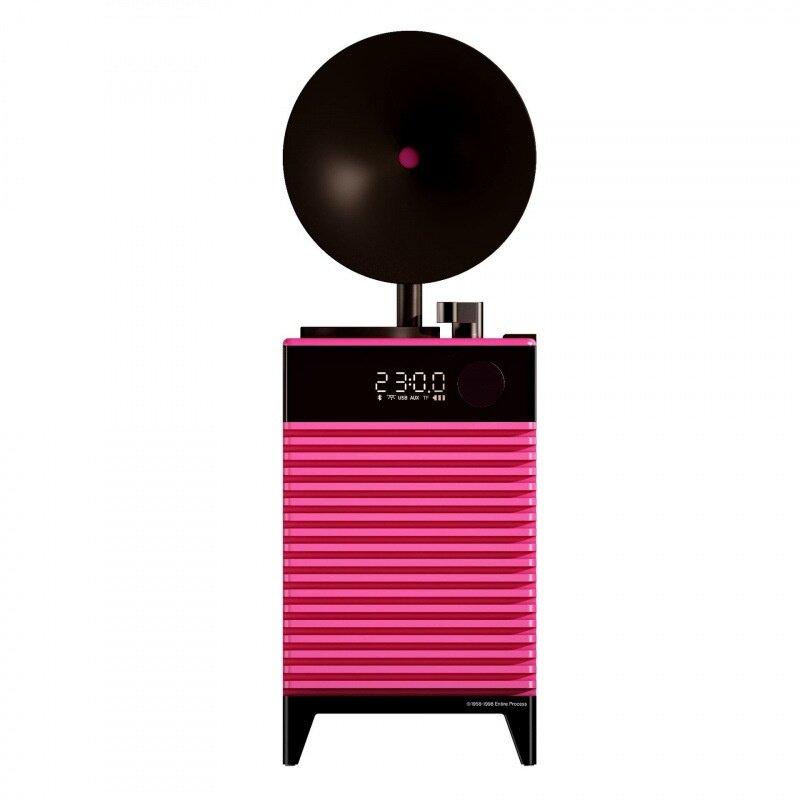 【Art Deco】Bluetoothスピーカー｜モダン・デスクトップ・レトロ時計・ミニ・ポータブル・多機能・カードスロット付き|undefined