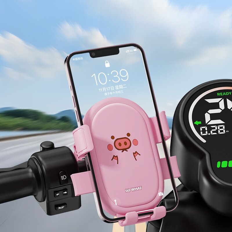 スマホホルダー｜電動バイク・スマホスタンド・モーターサイクル・振動吸収・自転車・ライディング|undefined
