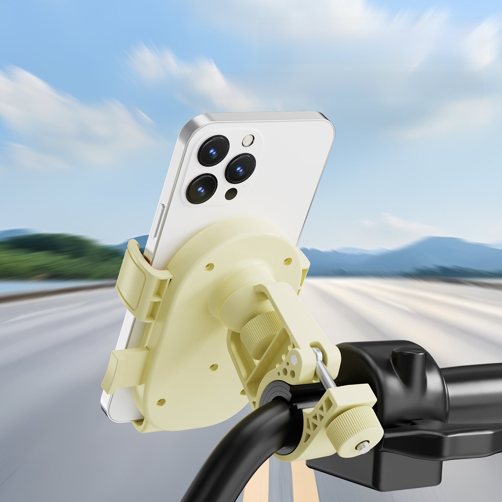スマホホルダー｜電動バイク・スマホスタンド・モーターサイクル・振動吸収・自転車・ライディング|undefined