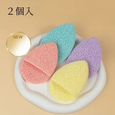 ライフコレクション 洗顔パフ｜２個入・顔拭きタオル・手袋型・クレンジングパフ・こんにゃくパフ・洗顔用・スポンジ・クレンジング・洗顔用アイテム