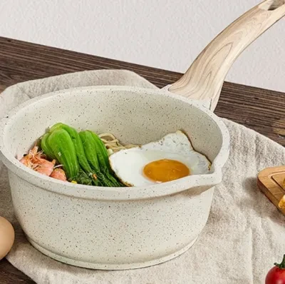 スープ鍋｜麦飯石製・鍋セット・ノンスティック・家庭用・ベビー用・離乳食用・フライパン・多用途