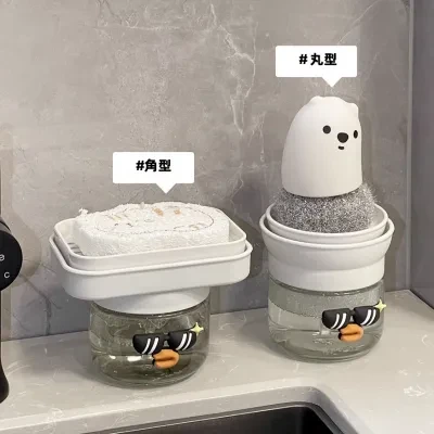 洗剤ディスペンサー｜プッシュボトル・デザイン・自動押出し・液体ソープ・分配ボトル・便利