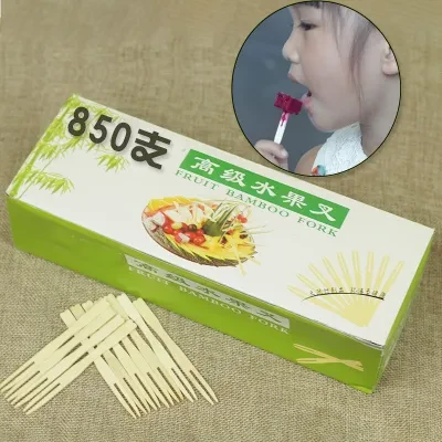 フルーツフォーク｜使い捨て・ホテル・バー・KTV・家庭用・スイカ用・小型・便利・竹製