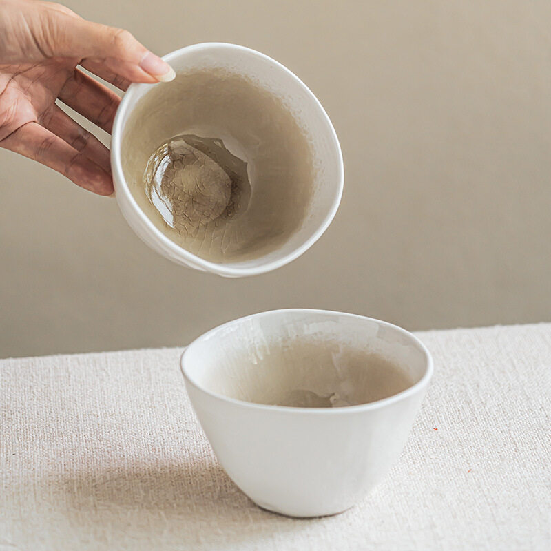 ボウル｜氷裂釉・シンプル・家庭用・陶器・小さな碗・食器・フルーツボウル・デザートボウル・一人用・麺用・電子レンジ不可・食洗機対応|undefined