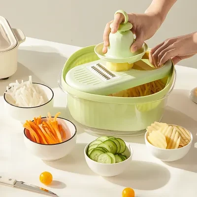 多機能野菜カッター｜キッチン・家庭用・千切り器・ポテト・大根・スライサー・みじん切り器・スライス器
