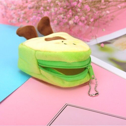 カードケース｜アボカド・フルーツ型・コインケース・ポーチ・データケーブル・学生証収納・キーホルダー・かわいい|undefined