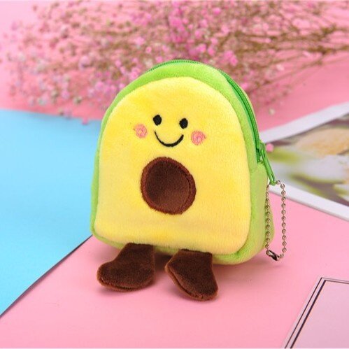 カードケース｜アボカド・フルーツ型・コインケース・ポーチ・データケーブル・学生証収納・キーホルダー・かわいい|undefined