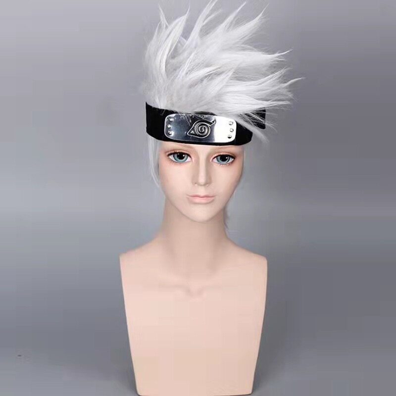 ウィッグ｜アニメ・旗木カカシ・コスプレ・パフォーマンス用・シルバーグレー・ショートヘア・反り上がり|undefined