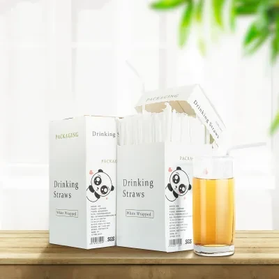 使い捨てストロー｜曲がる・個別包装・平口・食品用・プラスチック・PP・透明