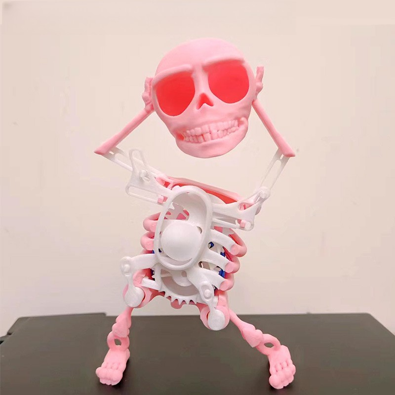 ゼンマイおもちゃ｜立体・ダンスする骸骨・左右に揺れる・自動的