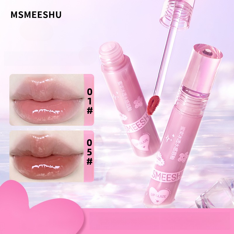 MSMEESHUリップグロス｜ミツバチ・透け感・水感・鏡面仕上げ・保湿