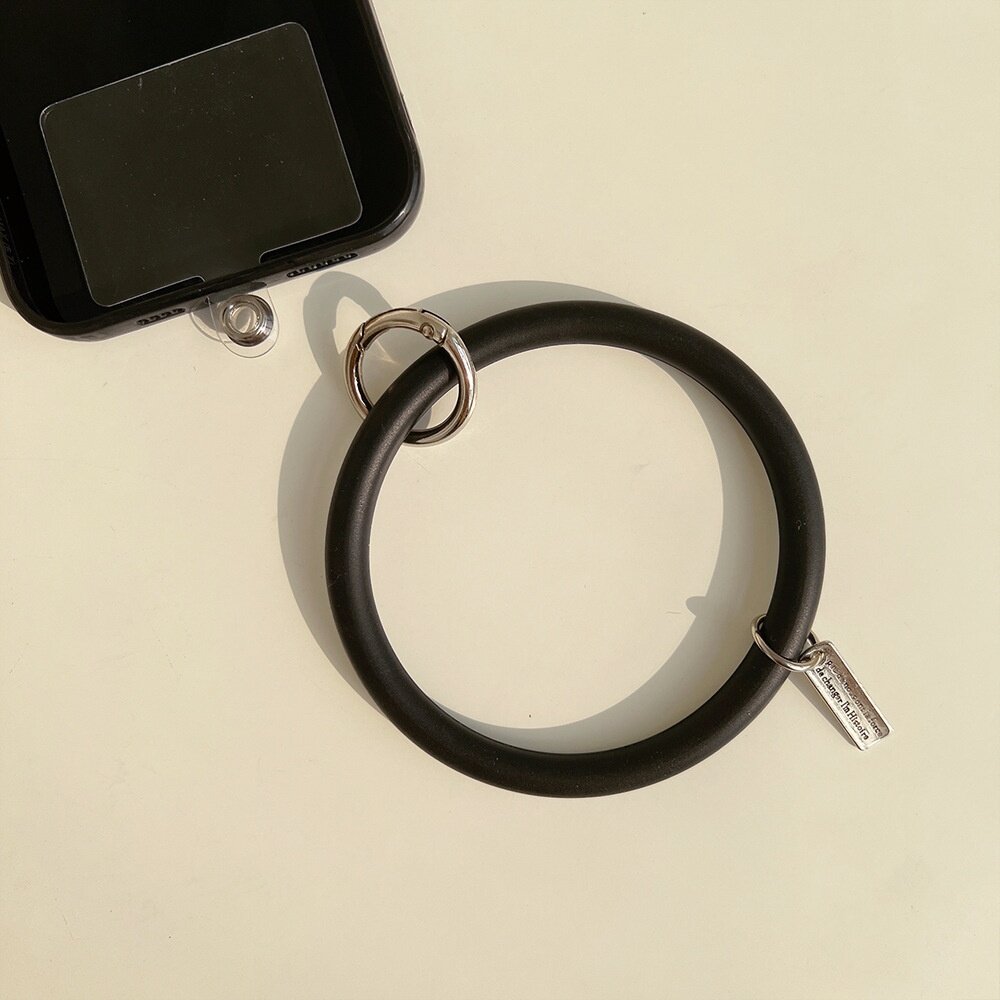 手首バンド｜シリコン製・汎用・全てのスマホケース対応・大きなリング・持ち運び用・カードアクセサリー・紛失防止・飾り|undefined