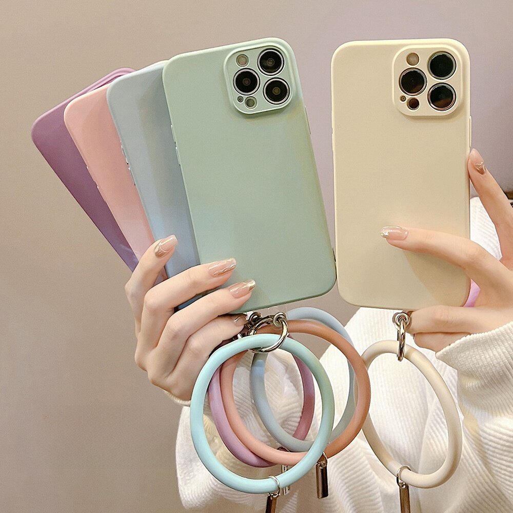 手首バンド｜シリコン製・汎用・全てのスマホケース対応・大きなリング・持ち運び用・カードアクセサリー・紛失防止・飾り|undefined