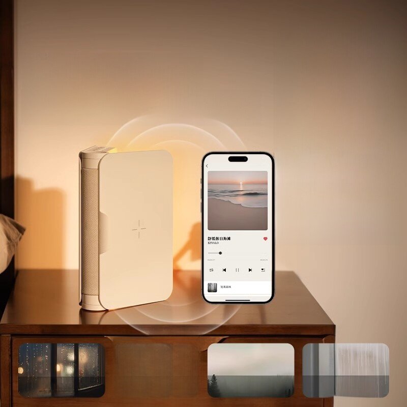 ブックライト｜Bluetoothスピーカー・ナイトライト・目覚まし時計・無線充電・ギフト・快適な睡眠・光で目覚める|undefined