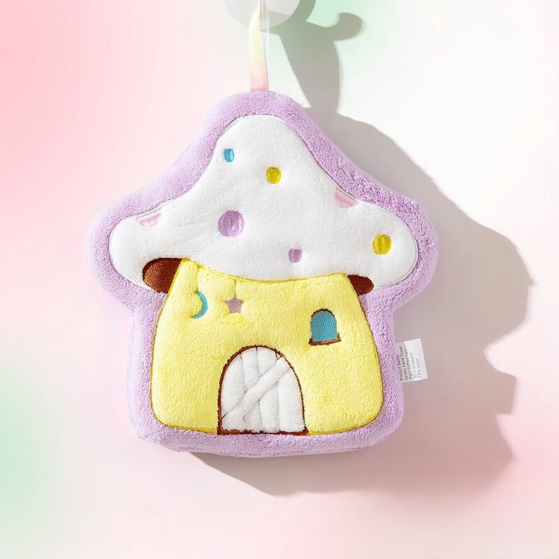 手拭きタオル｜コーラルフリース・柔らかい・吸水性抜群・かわいい・夢のきのこハウス・家庭用・トイレ用|undefined
