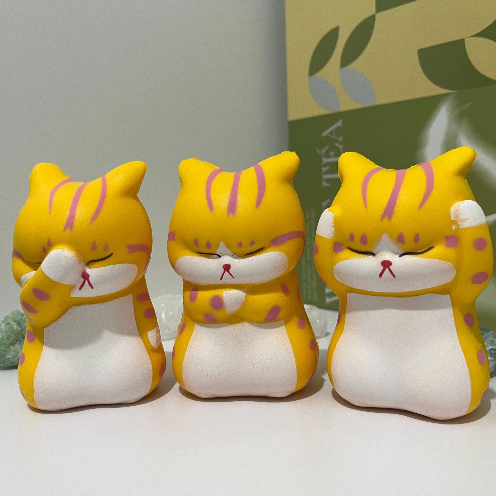 顔を隠す猫・ストレス解消｜PU素材・スローバウンス・おもちゃ・かわいい・カートゥーン・発散おもちゃ・人気商品|undefined