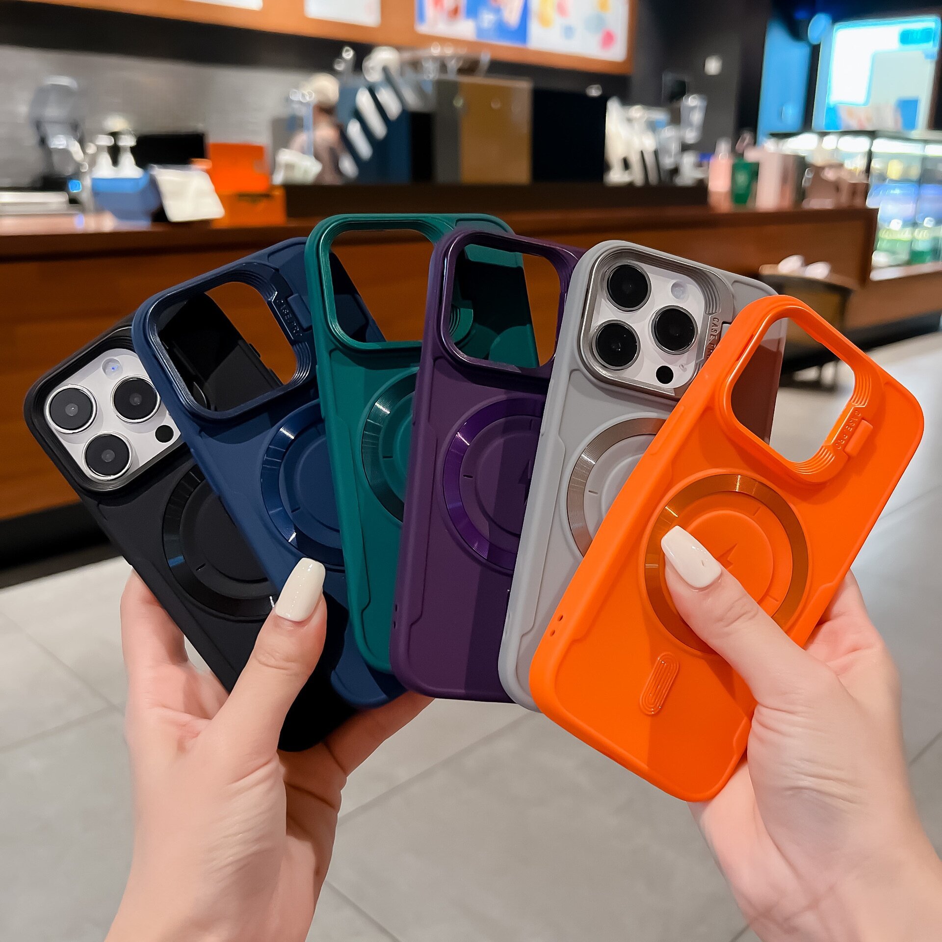 スマホケース｜iPhone16ProMax対応・マグネット吸着・スタンド・ソフト・ケース・iPhone15/14/13用|undefined