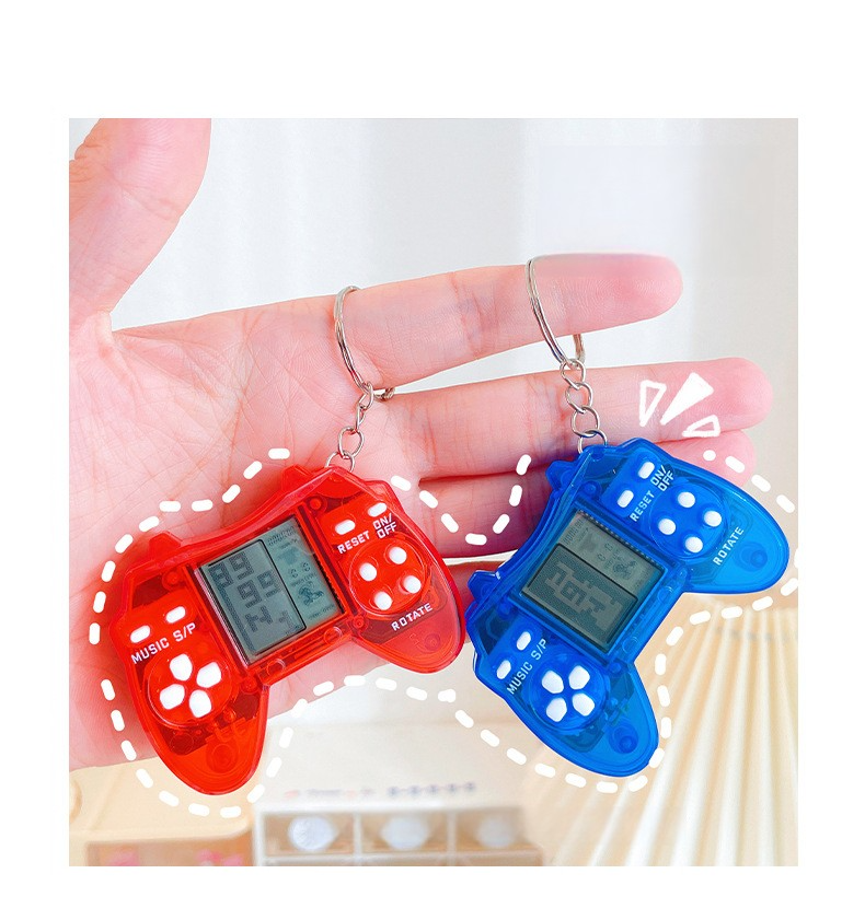 お取置き カラフルキーホルダー ゲーム機チャーム付き plusnao キーホルダー レトロゲーム アーケードゲーム キー