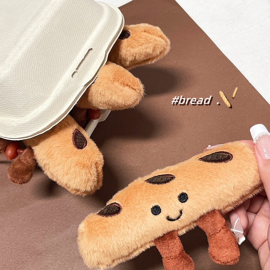 キーホルダー｜かわいい・フランスパン・クロワッサン・ぬいぐるみ・デザート・パン・おもちゃ|undefined