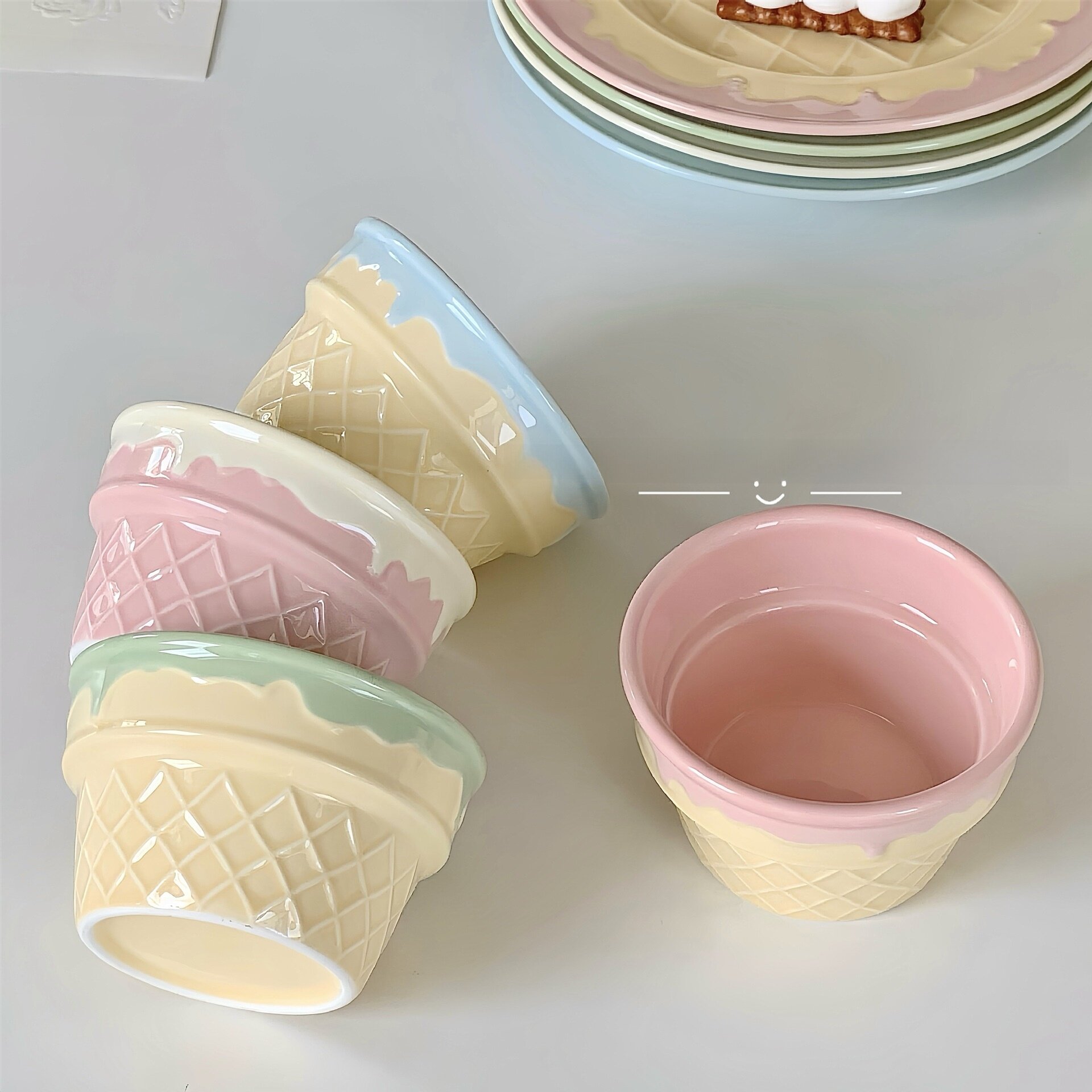 ヨーグルトボウル｜食洗い機適応・電子レンジ対応・高級感・デザート・オートミールボウル・アイスクリームボウル・家庭用・かわいい|undefined