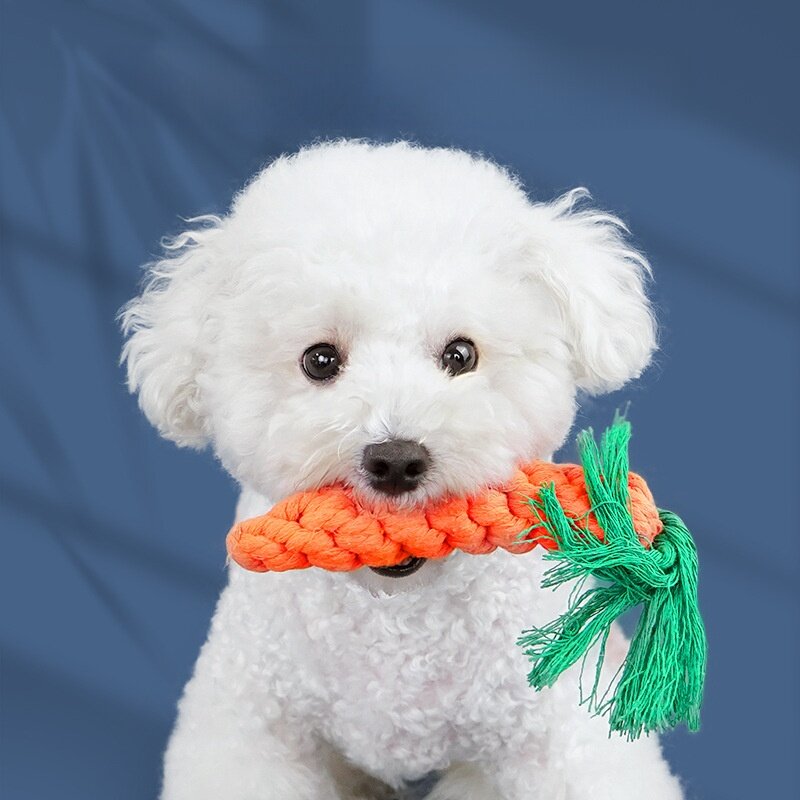 犬用おもちゃ｜にんじん型・ロープ・噛む・歯磨き・ストレス解消・小型犬・大型犬・子犬・ペット用品|undefined