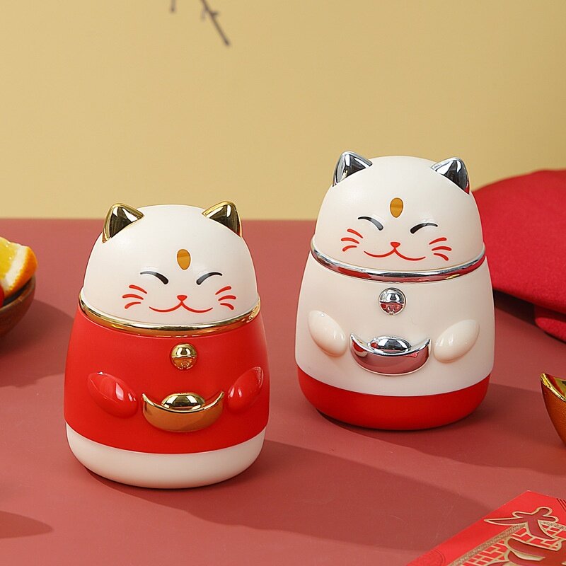 爪楊枝入れ｜新年・招き猫・プッシュ式・爪楊枝ケース・リビング・高デザイン・自動ポップアップ・カートゥーン|undefined