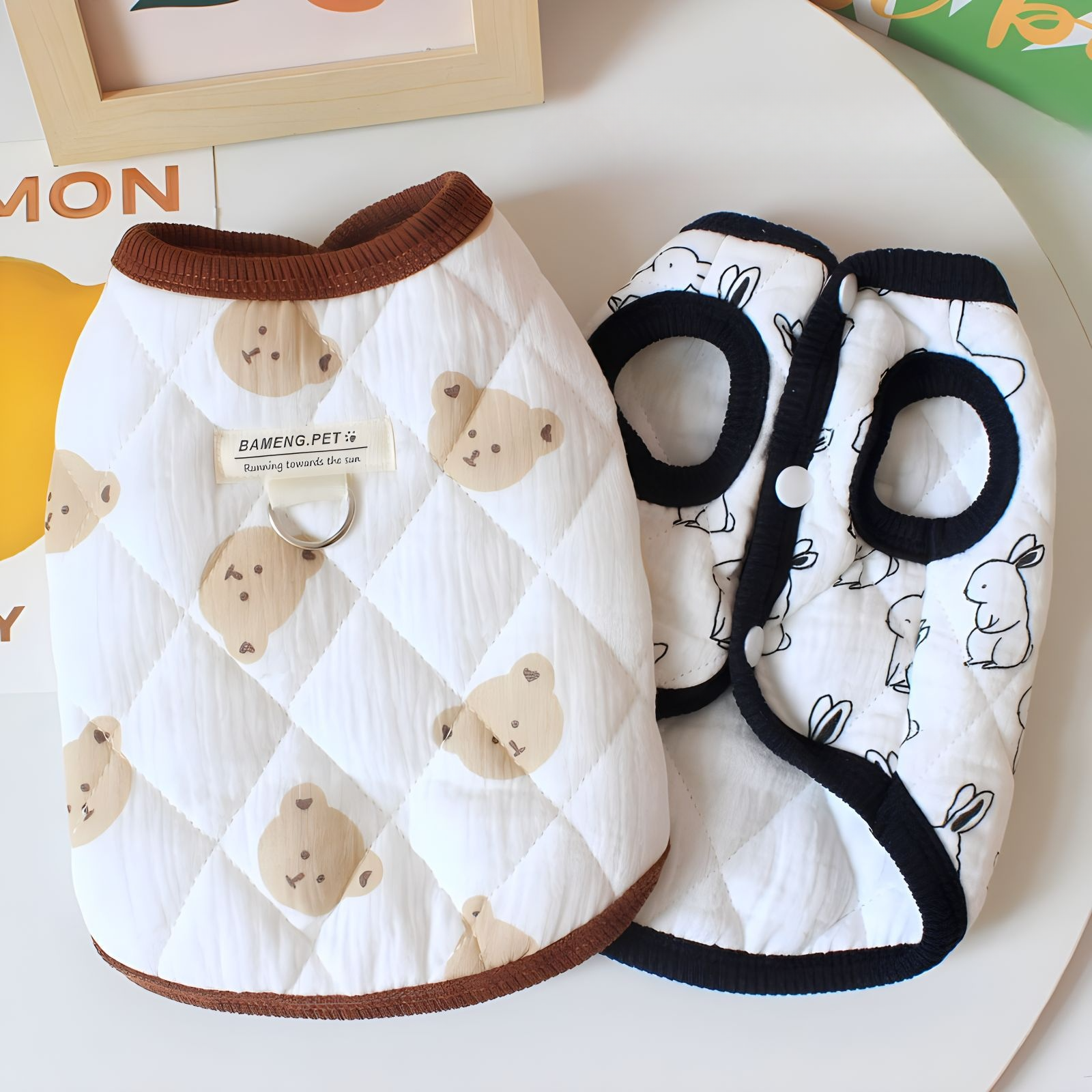 ペット用服｜秋冬季・綿・ベスト・かわいい・猫用・犬用・テディ・ビション・暖かい・フリース・コート|undefined