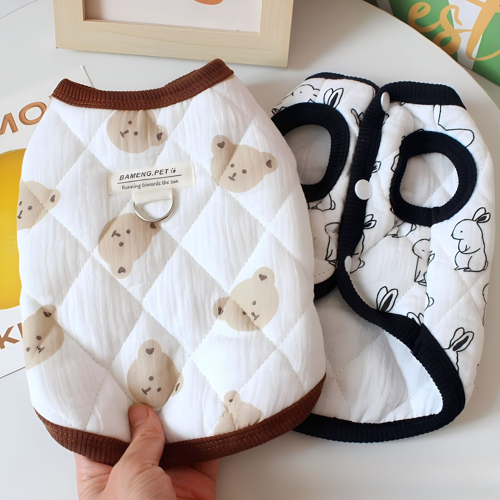 ペット用服｜秋冬季・綿・ベスト・かわいい・猫用・犬用・テディ・ビション・暖かい・フリース・コート|undefined