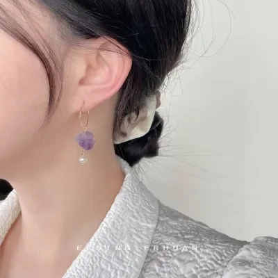 YOOYOOTOWN ピアス｜クリスタル・アシンメトリー・ハンドメイド・ファッション・レディース・カジュアル