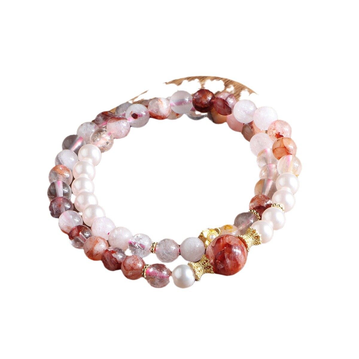 ブレスレット｜クリスタル・ファッション・通勤・アメジスト・レッドゴム・レディース|undefined