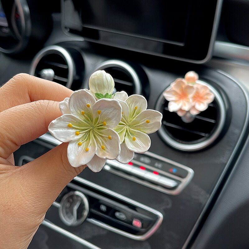 車用アロマ|パールピンク・桃の花・エアコン吹出口・香水・インテリア装飾・香り・ギフト|undefined