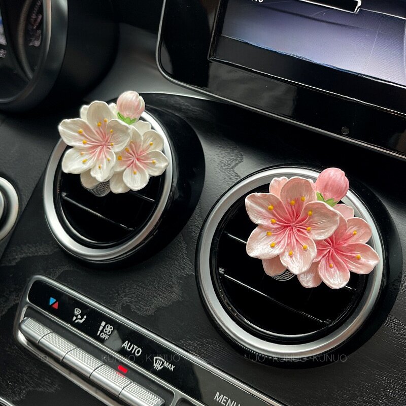 車用アロマ|パールピンク・桃の花・エアコン吹出口・香水・インテリア装飾・香り・ギフト|undefined