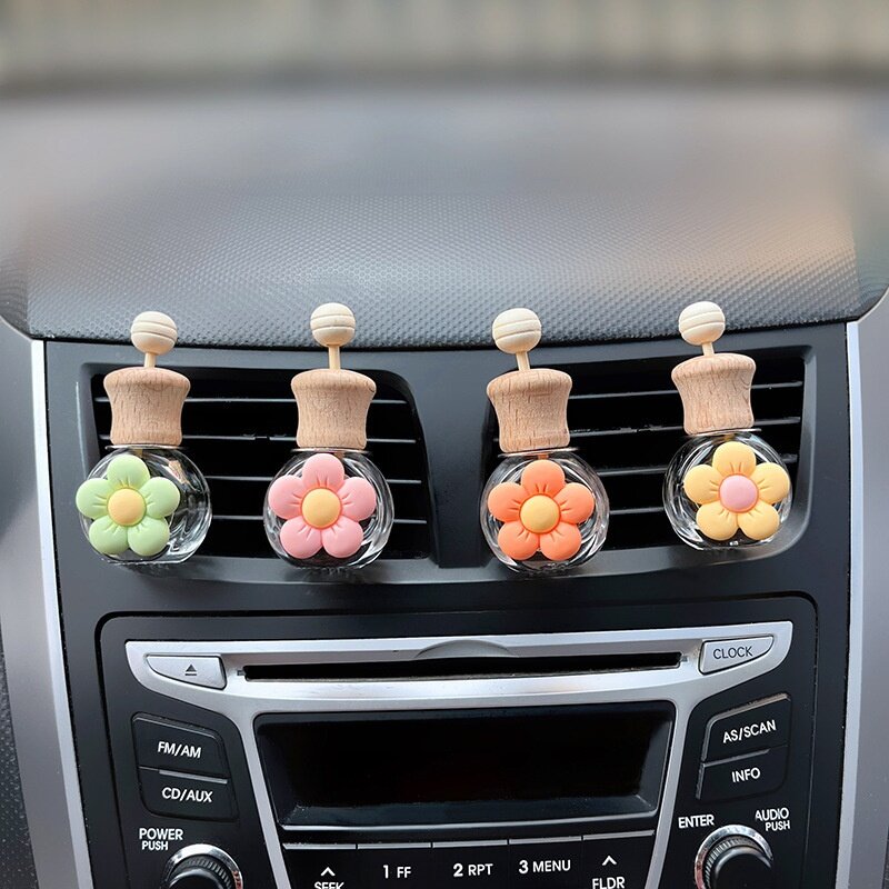 車用アロマ|エアコン吹出口用・空瓶・分装・揮発瓶・可愛い・カートゥーン・アルファベット・デコレーション|undefined