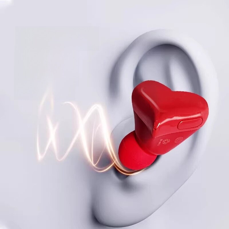 Bluetoothイヤフォン｜ハート型・Bluetooth・ワイヤレス・ノイズキャンセリング・イヤフォン・超長持ち・ギフト用・かわいい・女性向け|undefined